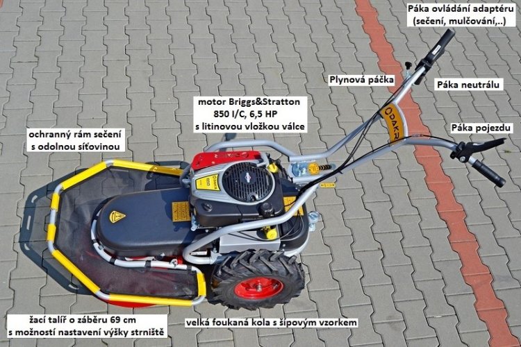 Pohonná jednotka Panter FD2 L224 s bubnovým sečením RZS70K