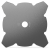 Travní kotouč, 4-zubý