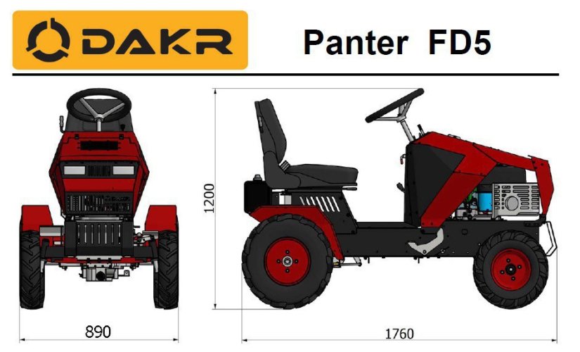 Pohonná jednotka FD5 s válcovým zametacím kartáčem SB110