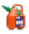Kanystr na benzín, 6 l, oranžový