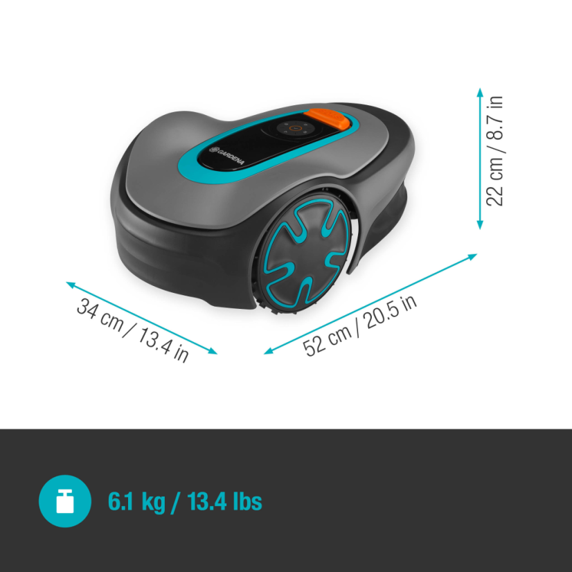 Robotická sekačka SILENO minimo, 500 m?
