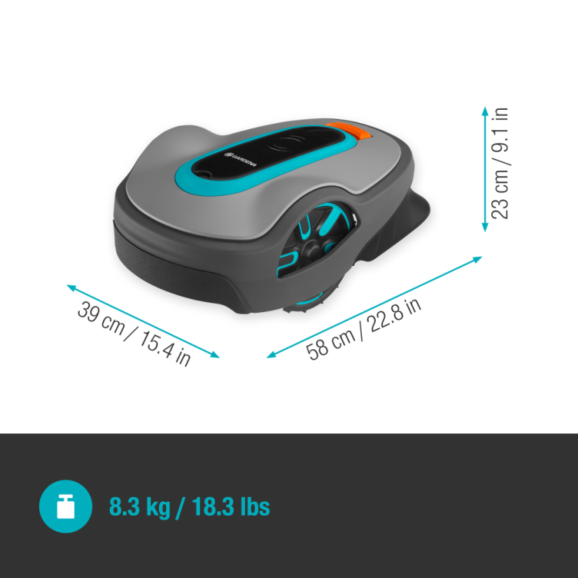 Robotická sekačka SILENO life, 750 m?