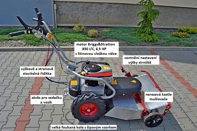 Pohonná jednotka Panter FD2H s mulčovačem M70