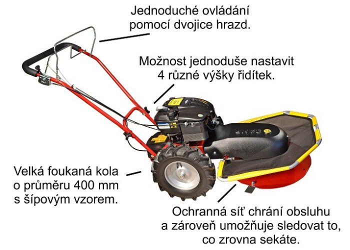 Stavebnicová bubnová sekačka Tekton InStart