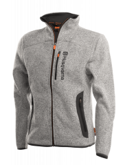 Bunda fleecová, dámská, šedá