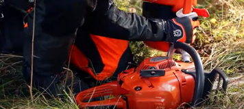 Kontrola mazání motorové pily