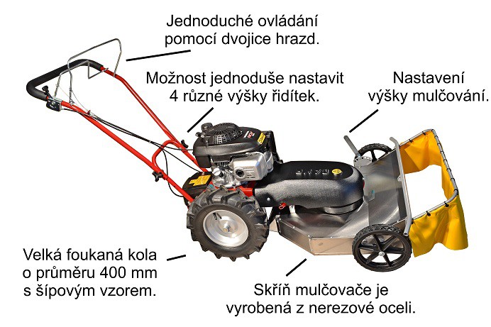 Stavebnicový mulčovač Tekton GCVx