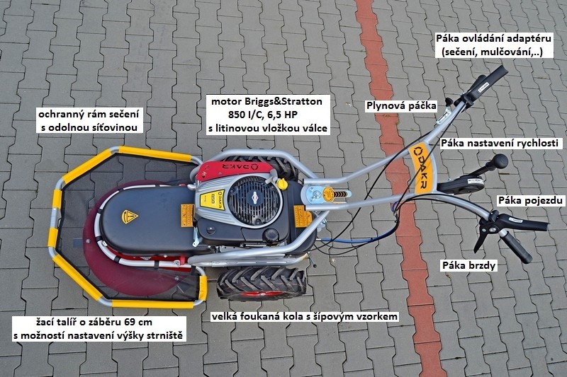 Pohonná jednotka Panter FD2H s bubnovým sečením RZS70K
