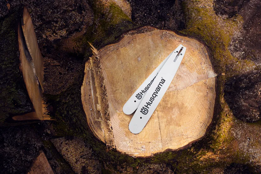 Vodící lišta Husqvarna na pařezu